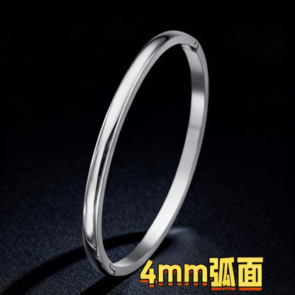 European and American Cross-Border Stainless Steel Bracelet, Titanium Steel Nail Bracelet for Women, Non-Fading, Simple, Versatile, Fashionable and Elegant Bracelet