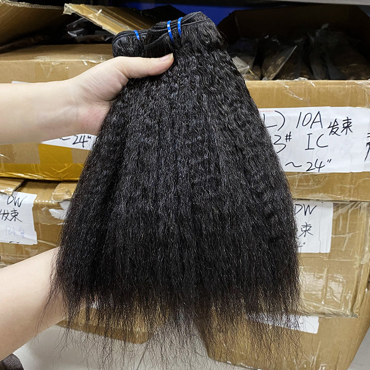 Customized Human Hair Wig Full Human Hair Real Hair Curtain for Women Kkst Bundles Human Hair Wig