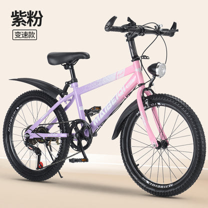 Children's Mountain Bike Primary and Secondary School Students Variable Speed Mountain Bike 8-14 Years Old Middle and Big Children Teenagers Outdoor Road Bike