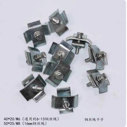 Elevator Wire Rope Head Combination Wire Clamp Rod Diameter 8/10/12 Elevator Parts Manufacturer Wire Rope Clamp