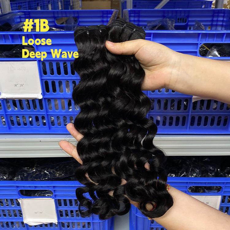 10A Human Hair Hair Curtain Double Drawn Humanhair Bundle Bone Straight Hair Spot Manufacturer Wholesale