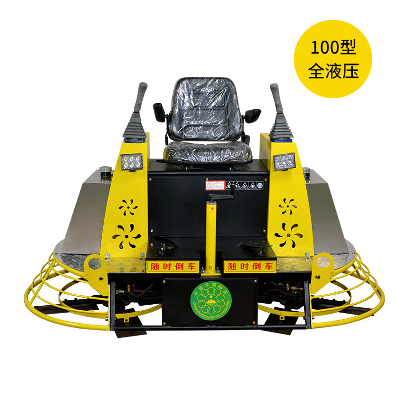 Concrete Polishing Machine, Double Disc Grinder, Cement Floor Finisher, Lighting, Ride-On Electric High-Efficiency Terrazzo Polisher