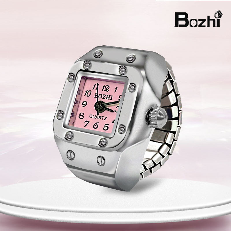 [Ring watch] new hot creative alloy shell finger watch lovers foreign trade new men and women manufacturers direct batch