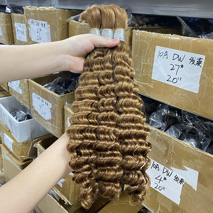 Deep wave real hair dirty braids Boho braids wig full human hair