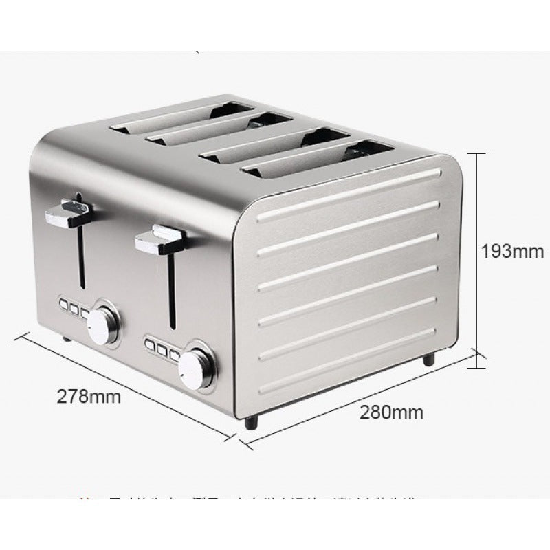 Heating Toasting Toaster Six Pieces Toast Bread Thawing Four Pieces Sandwich Stainless Steel Commercial Bread Maker Wholesale