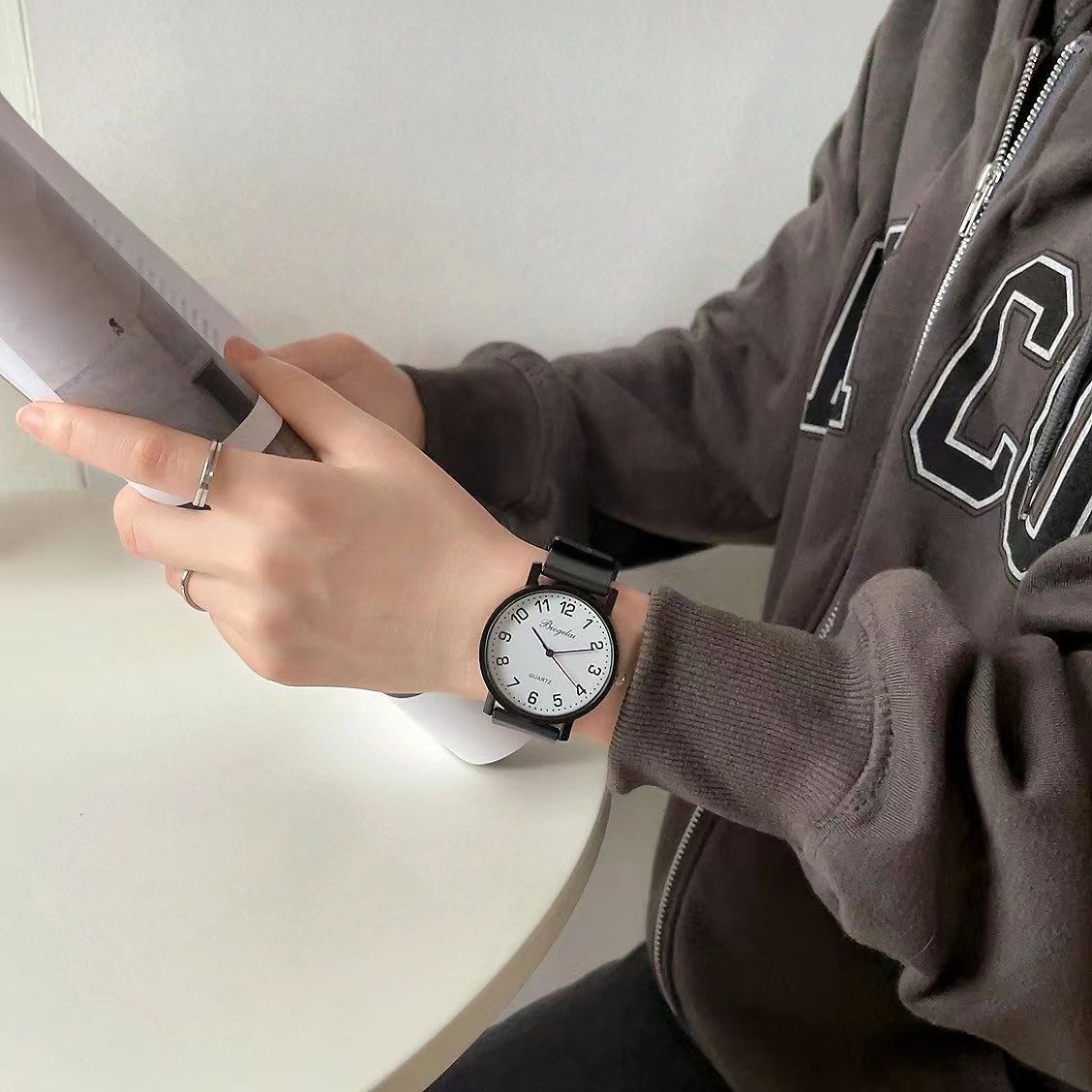 Special for Students Examination Junior High School Students High School Students Simple Light Luxury Niche Fashion Couple Pointer Quartz Watch Watch