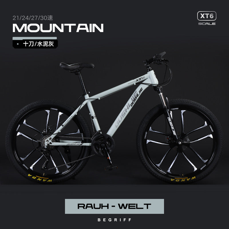Mountain Bike Men and Women Adult Commuter Teenagers Variable Speed Student Shock Absorption off-Road Racing Bike Cross-Border
