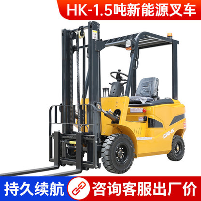 Riding Electric Forklift 2 Tons Battery Stacker Forklift 3.5 Tons 3 Tons Fully Automatic Four-Wheel Lift Truck