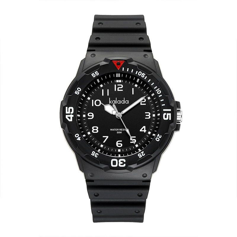 Trendy watches men's sports men's students waterproof anti-fall boys double calendar watch generation box link