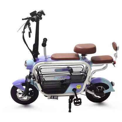 Vietnam Two-Wheeled Pet Lithium Battery Car Family Fashion Assist Foldableing Small Scooter 48V Electric Car