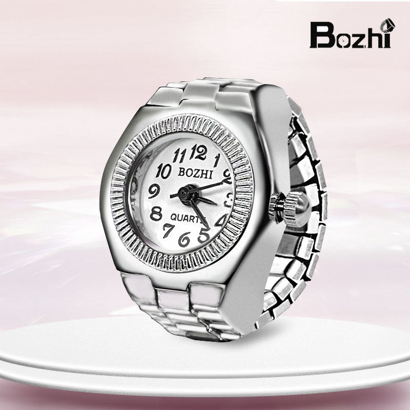[Ring watch] new hot creative alloy shell finger watch lovers foreign trade new men and women manufacturers direct batch