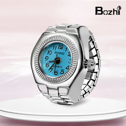 [Ring watch] new hot creative alloy shell finger watch lovers foreign trade new men and women manufacturers direct batch