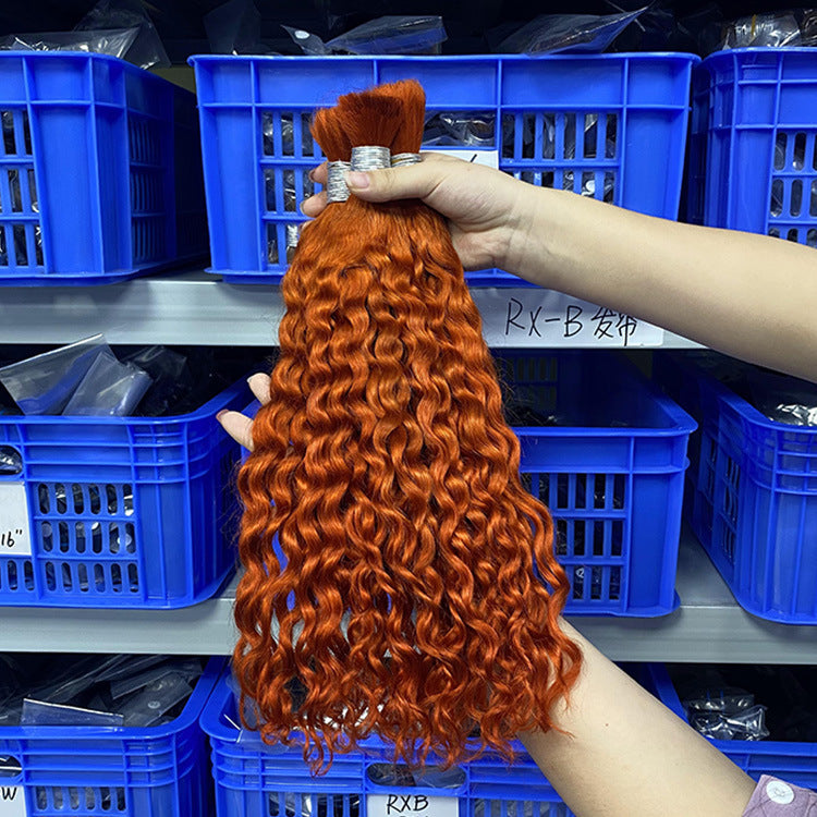 Human Hair Wig Italian Curly Multi-Color Hair Bundle Human Bulk Hair Full Human Hair