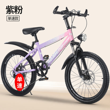 Children's Mountain Bike Primary and Secondary School Students Variable Speed Mountain Bike 8-14 Years Old Middle and Big Children Teenagers Outdoor Road Bike