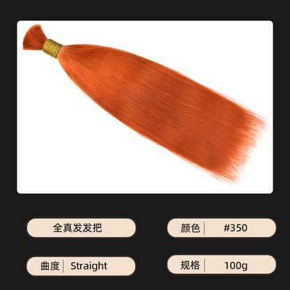Manufacturer Wholesale Wig Human Hair Handle Hair Bundle Human Hair Bulk Hair Bone Straight Hair Wig for Women