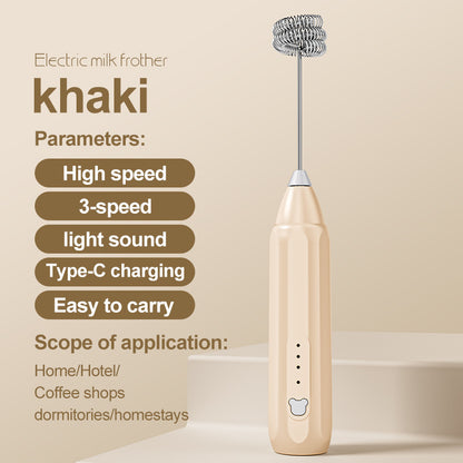 Cross-Border Electric Eggbeater Hand-Held Kitchen Baking Cream Frother Household Mini Milk Coffee Blender