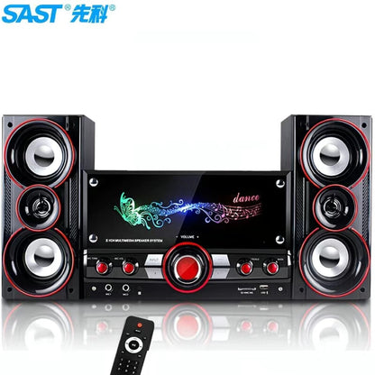 Xianke Computer Audio Desktop Home Overweight Subwoofer Desktop Notebook 2.1 Active Game Bluetooth Speaker