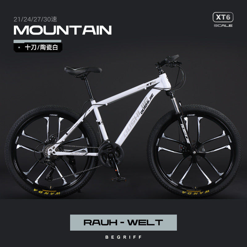 Mountain Bike Men and Women Adult Commuter Teenagers Variable Speed Student Shock Absorption off-Road Racing Bike Cross-Border