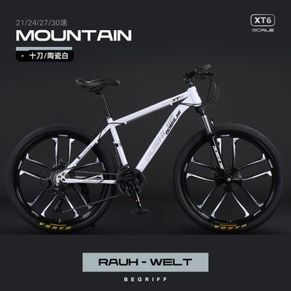 Mountain Bike Men and Women Adult Commuter Teenagers Variable Speed Student Shock Absorption off-Road Racing Bike Cross-Border