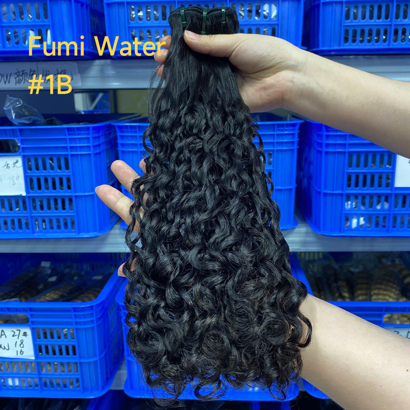 Fumi Hair Curly Bundles Real Hair Wig Hair Curtain Human Hair Full Human Hair Wig