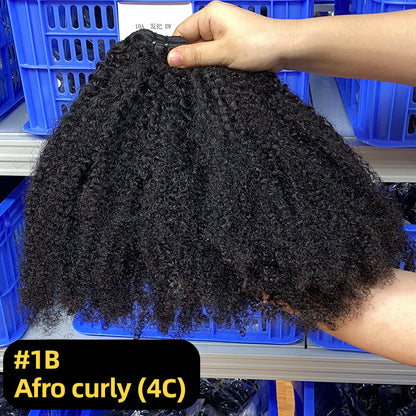 12A Wig Human Hair Hair Curtain Ladies Double Drawn Human Hair Bundles European and American Cross-Border