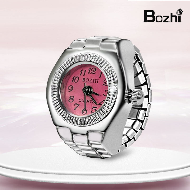 [Ring watch] new hot creative alloy shell finger watch lovers foreign trade new men and women manufacturers direct batch