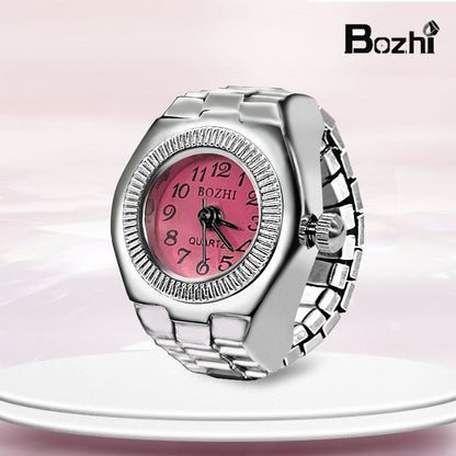 [Ring watch] new hot creative alloy shell finger watch lovers foreign trade new men and women manufacturers direct batch