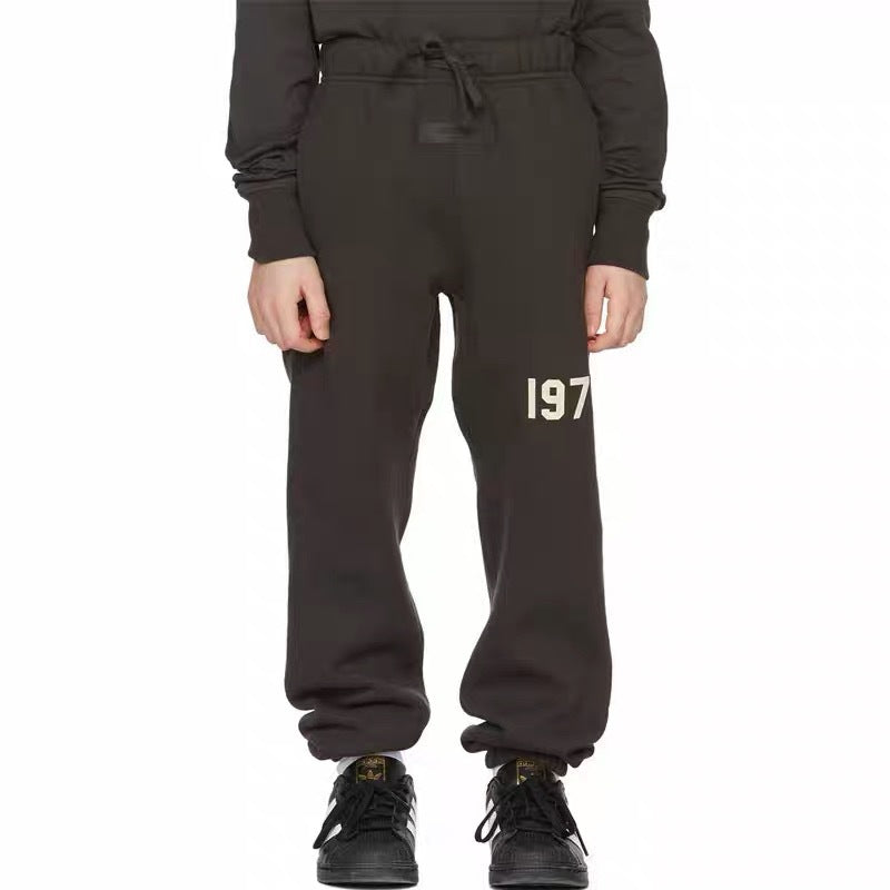 High-End Original Goods Essentials Sweatshirt Hooded Trendy Brand Loose Fog High Street Thin Velvet Autumn Clothing 1977 Children's Clothing