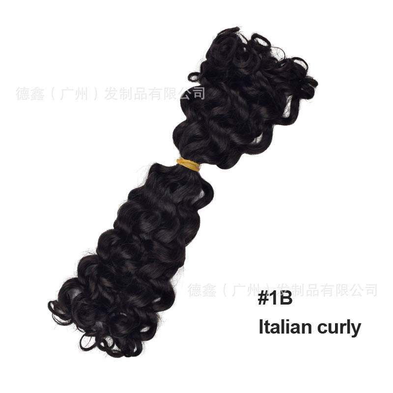 European and American Cross-Border Sdd Two-Pointed First-Speed Hair Handle Bulk Hair Huaman Hair Wig Human Hair