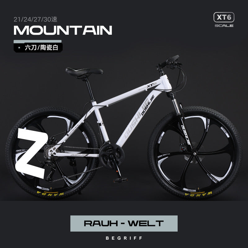 Mountain Bike Men and Women Adult Commuter Teenagers Variable Speed Student Shock Absorption off-Road Racing Bike Cross-Border