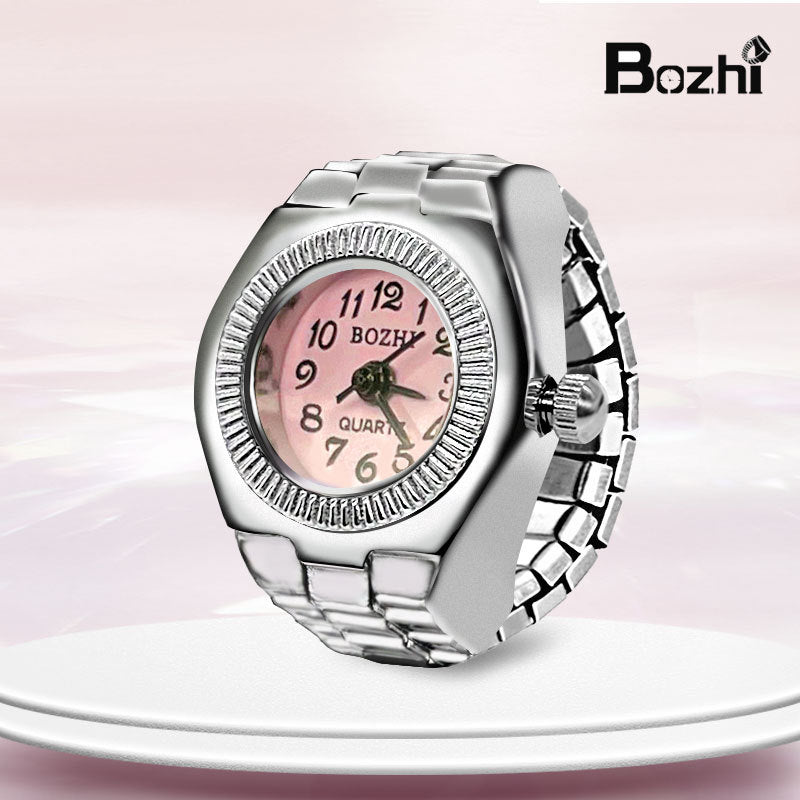 [Ring watch] new hot creative alloy shell finger watch lovers foreign trade new men and women manufacturers direct batch