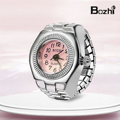 [Ring watch] new hot creative alloy shell finger watch lovers foreign trade new men and women manufacturers direct batch
