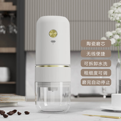 Electric grinder Italian-style hand coffee bean grinder adjustable thickness charging portable small household grinder