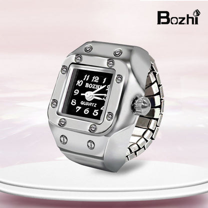 [Ring watch] new hot creative alloy shell finger watch lovers foreign trade new men and women manufacturers direct batch