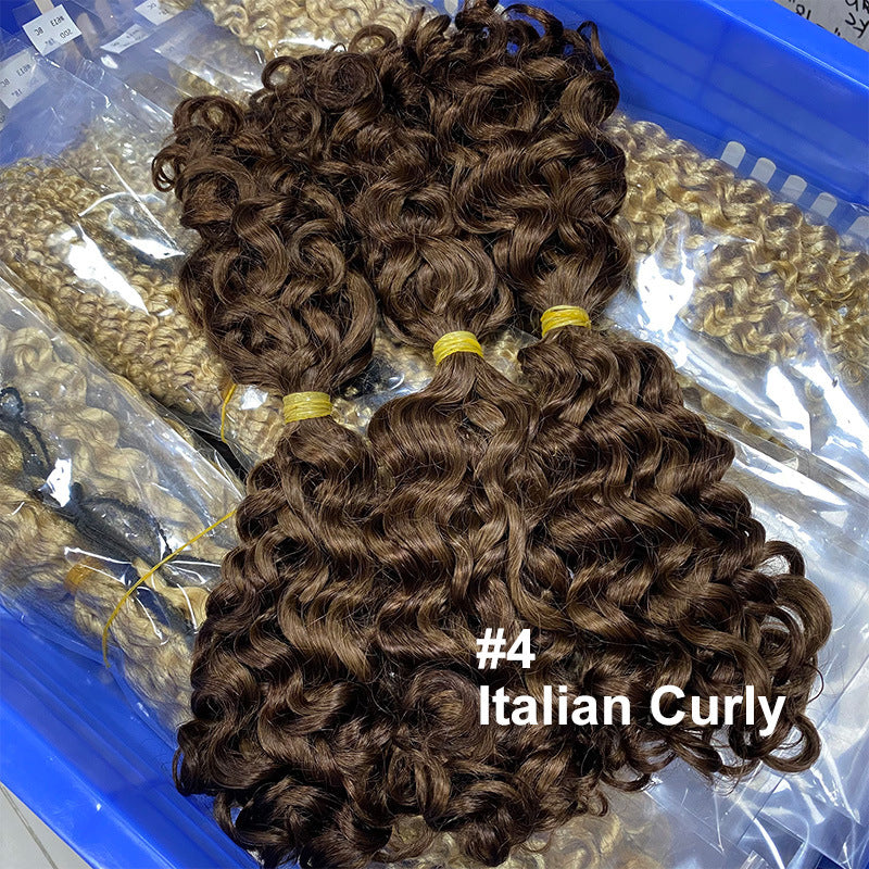 Factory Direct Sales Two-Pointed Sdd Wig Hair Bundle Bulk Hair Curly Humanhair Real Hair