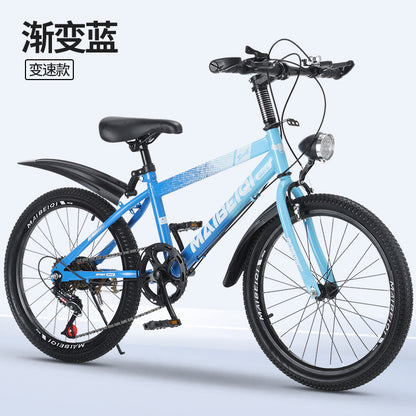 Children's Mountain Bike Primary and Secondary School Students Variable Speed Mountain Bike 8-14 Years Old Middle and Big Children Teenagers Outdoor Road Bike