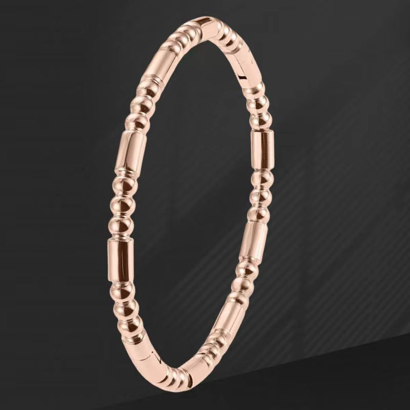 European and American Cross-Border Stainless Steel Bracelet, Titanium Steel Nail Bracelet for Women, Non-Fading, Simple, Versatile, Fashionable and Elegant Bracelet