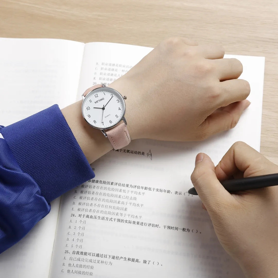 Exam-Specific Watch for Male and Female Middle School Students, Simple Silent Mechanical Trend, College Entrance Examination Electronic Quartz, Clear Numbers