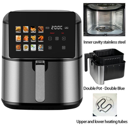 Air fryer foreign trade air fryer household multifunctional automatic potato chip machine 8L large capacity air fryer