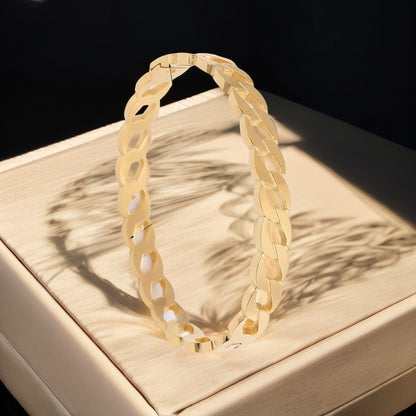 European and American Cross-Border Stainless Steel Bracelet, Titanium Steel Nail Bracelet for Women, Non-Fading, Simple, Versatile, Fashionable and Elegant Bracelet