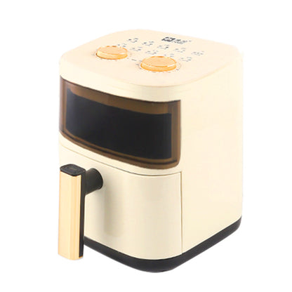 Camel Air Fryer 6L Household Large Capacity Electric Oven creamy-white Fries Baking Machine Gift Visual Fryer Wholesale