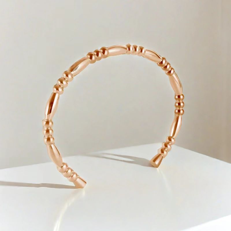 Cross-border Stainless Steel Bracelet Women's High-grade Electroplated Circle Bracelet Diamond Light Luxury Titanium Steel Fashion Jewelry