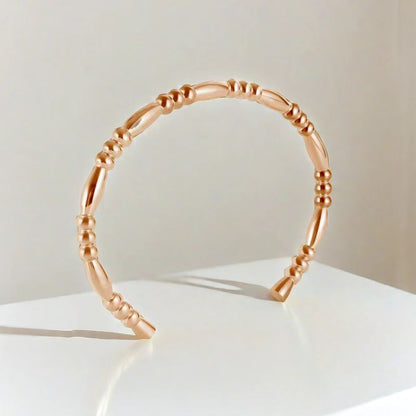 Cross-border Stainless Steel Bracelet Women's High-grade Electroplated Circle Bracelet Diamond Light Luxury Titanium Steel Fashion Jewelry