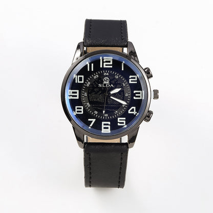 Popular Fashion Business Belt Simple Men's Watch Men's Casual Retro Digital Dial Student Quartz Watch Wholesale