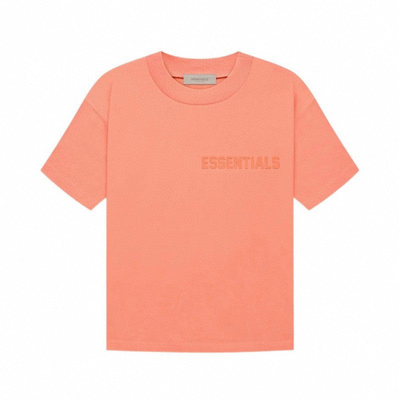 ESSENTIALS Children's Pure Cotton Short-sleeved T-shirt Summer High School Children's Summer Dress Fashionable Brand Fried Street T-shirt Western Style Children's Dress