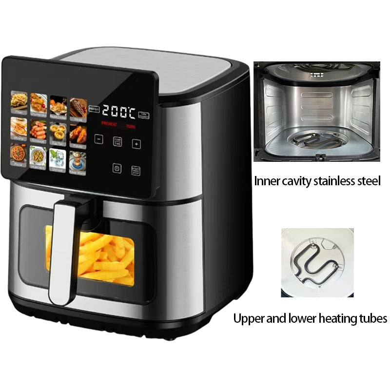 Air fryer foreign trade air fryer household multifunctional automatic potato chip machine 8L large capacity air fryer
