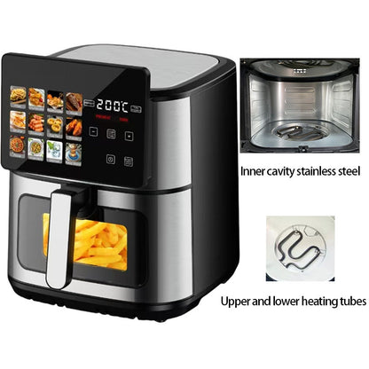 Air fryer foreign trade air fryer household multifunctional automatic potato chip machine 8L large capacity air fryer