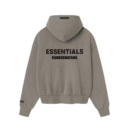 Essentials Hhh Multi-Thread American Trendy Brand Fleece-Lined Autumn and Winter Heavy Loose Hoodie Kidsren's Sweatshirt
