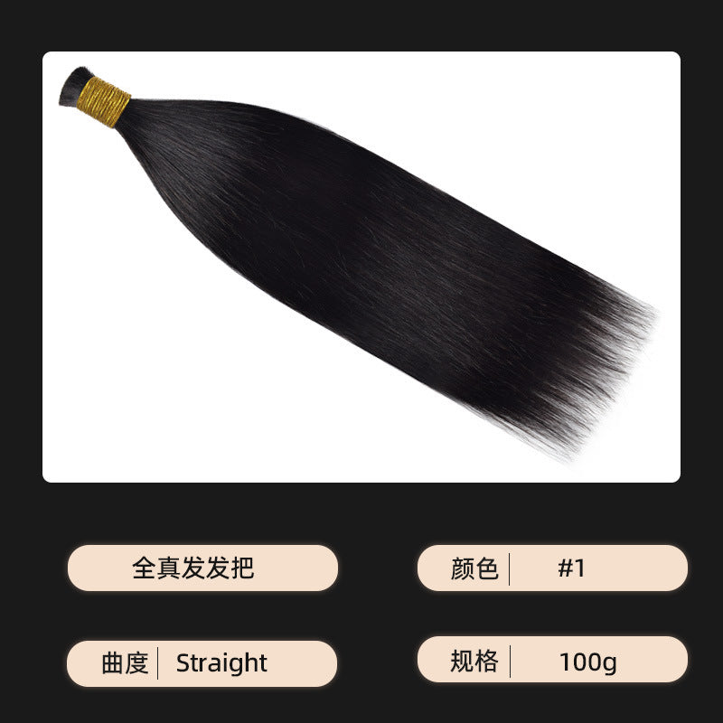 Manufacturer Wholesale Wig Human Hair Handle Hair Bundle Human Hair Bulk Hair Bone Straight Hair Wig for Women