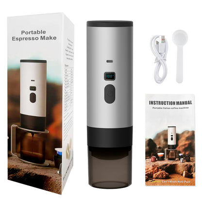 Cross-border portable capsule coffee machine automatic wireless heating small household outdoor portable coffee machine wholesale